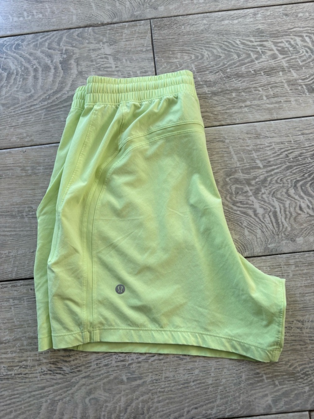 lululemon athletica Men’s Neon Lime Athletic Shorts